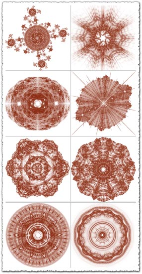 Fractal circle Photoshop brushes Fractal circle Photoshop brushes