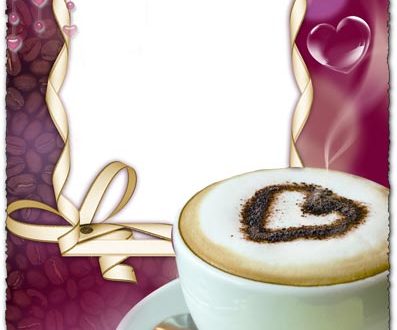 Frame for photos coffee aroma