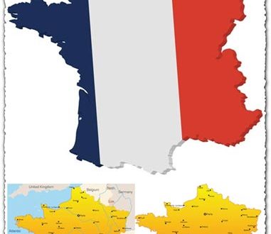 France vector map
