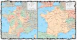 France vector maps