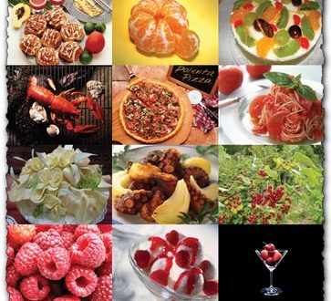 Food and fruits images collection