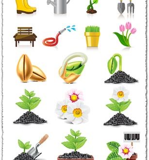 Gardening vector icons