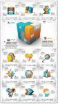 Geometric infographics shapes vector