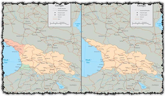 Georgia map vector
