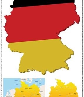 Germany vector map