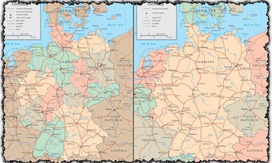 Germany vector maps