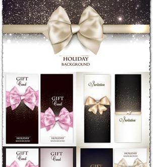 Gift cards and invitations vector