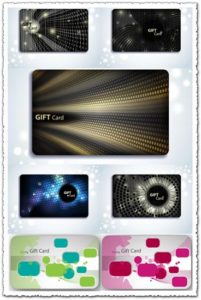 Gift cards vectors