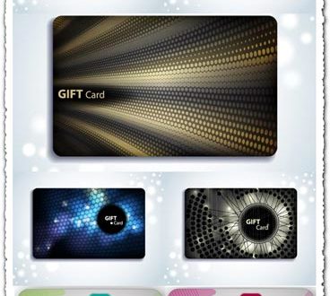Gift cards vectors