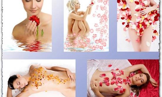 Girls and Flowers image collection