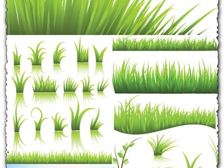 Green grass vector templates