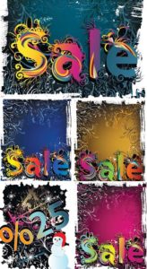 Grunge discount sales in vector format