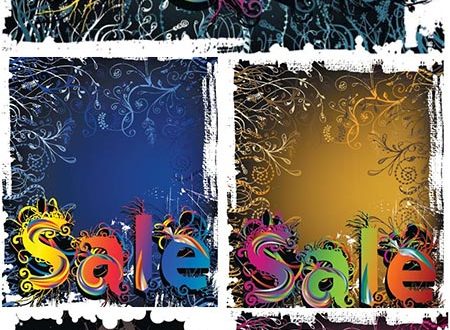Grunge discount sales in vector format