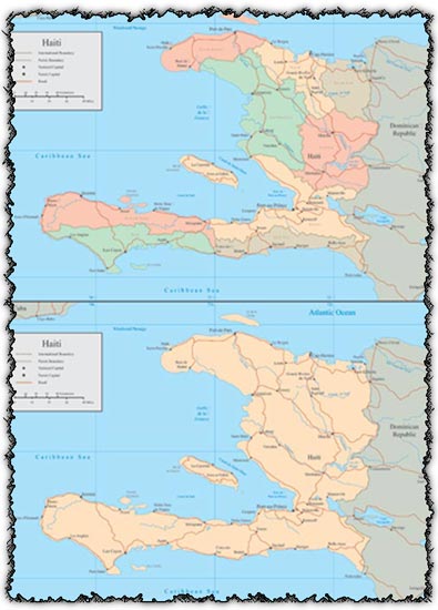 Haiti vector maps