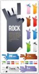 Hand sticker vectors