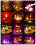Happy Diwali vector backgrounds