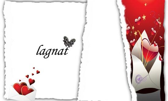 Valentine day photo frame for Photoshop