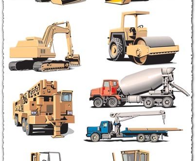 Heavy machines vector for Corel Draw