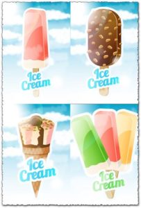 Ice cream vector posters