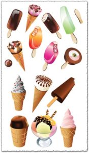 Ice cream cone vectors