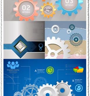 Infographics elements for business presentations
