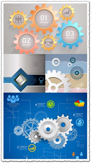 Infographics elements for business presentations