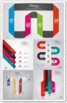Infographic vector with line charts