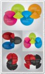 Infographics pie chart label vector