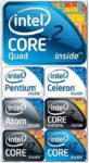 Intel CPU icons vector material