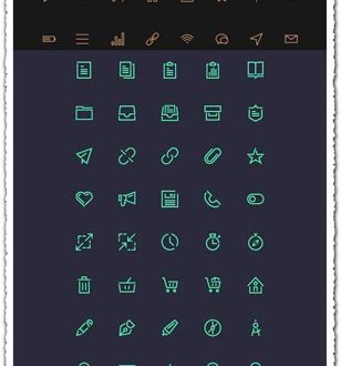 IOS flat UI icons