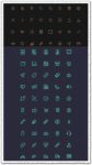 IOS flat UI icons