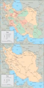 Iran vector maps