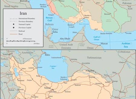 Iran vector maps