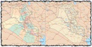 Iraq vector maps