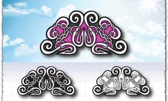 Islamic art border patterns