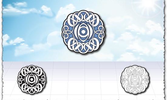 Islamic circle art design