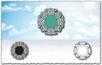 Islamic circle ornament design