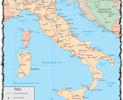 Italy vector map
