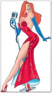 Jessica rabbit vector design