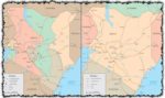 Kenya map vector