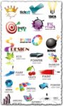 Logo vectors in 3D format