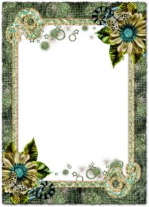 Magic flowers photoshop frames