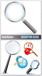 Magnifying glass vectors