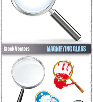 Magnifying glass vectors