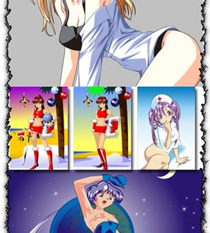 Manga girls vectors