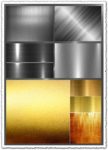 Metallic gradients textures collection