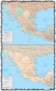 Mexico vector maps