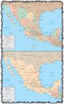 Mexico vector maps