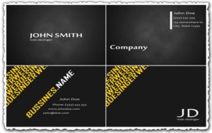 Modern business cards