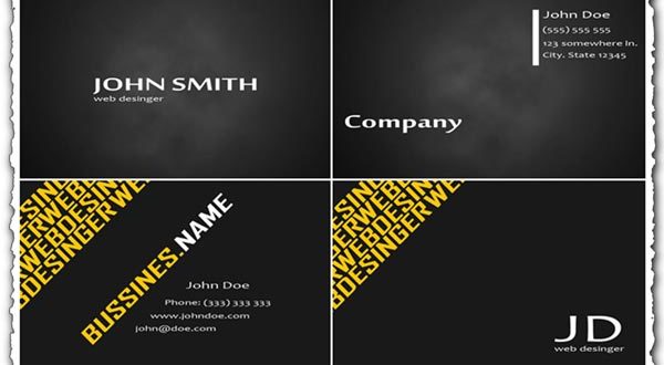 Modern business cards